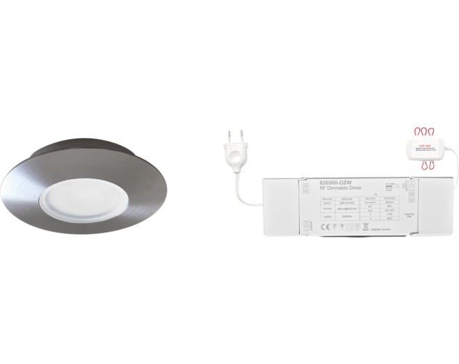 8x Napoli rond RVS DTW 3000K-2200K+7x verl+MC Easy ontvanger