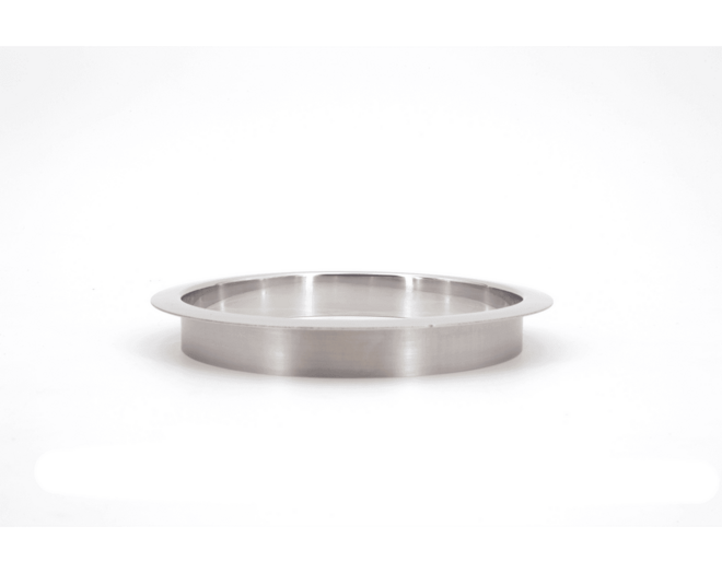Afvaldoorlaat rond RVS glans zonder deksel boormaat 146mm