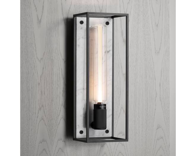 Caged Wall Light/Large/White Marble