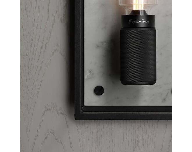 Caged Wall Light/Large/White Marble