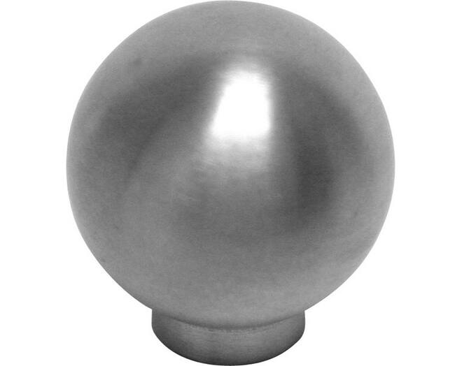 Knop diameter 20mm RVS geborsteld, hoogte 22mm