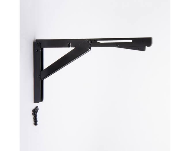 Konsole RVS zwart inklapbaar 307mm, hoogte 165mm