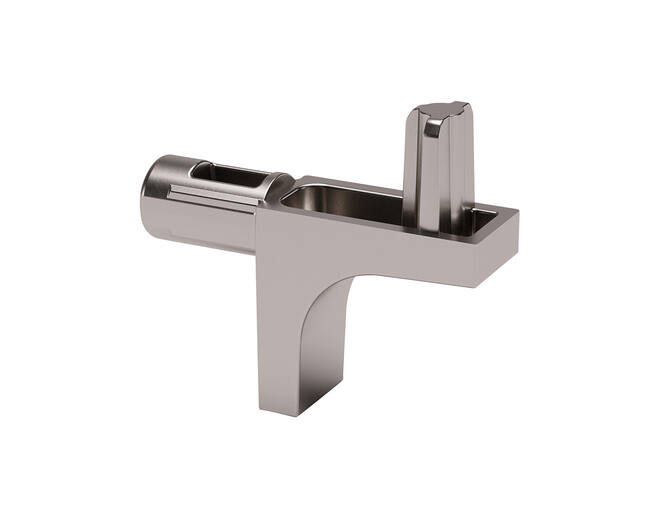 Plankdrager K Line, met 2 stiften 5mm, vernikkeld