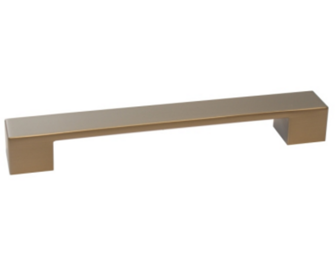 Relinggreep 190x25mm, h.o.h. 160mm Alu, RVS look