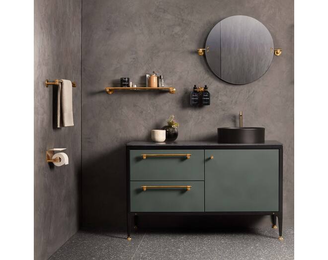 Mirror/Medium 600Mm/23.6 Inches/Cast /Brass