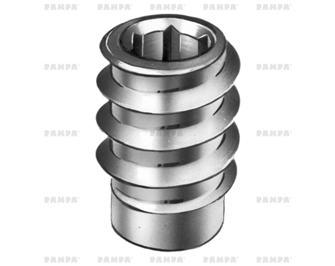 Rampabus SK  M5/10x14mm met binnenzeskant verzinkt, VE=100