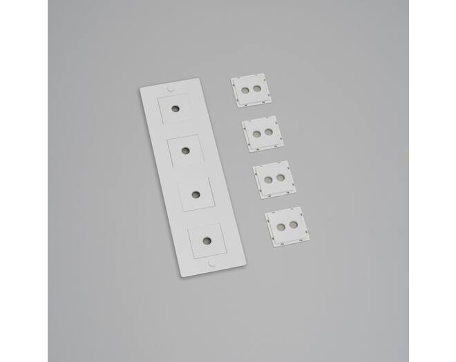 4G Wall Plate/Vertical/White