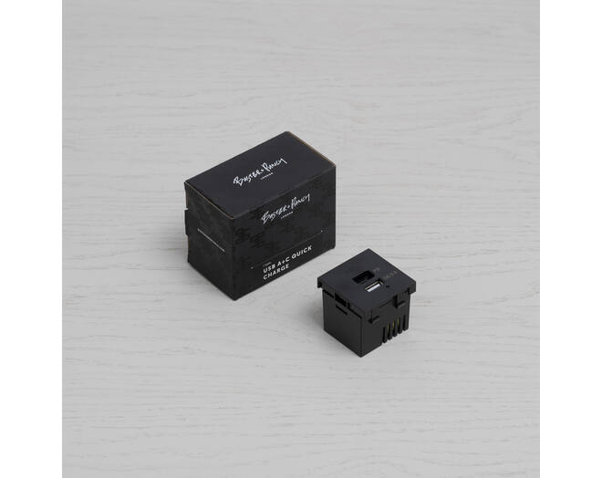 USB Module/USB A + C Quickcharge/45Mm/White