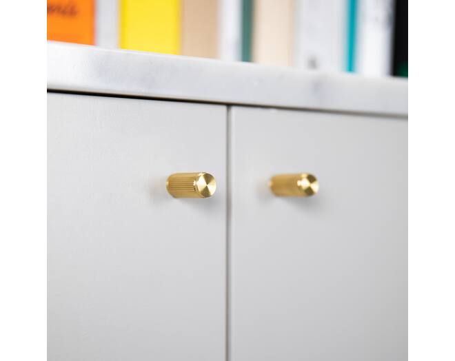 Furniture Knob/Linear/Set Of 2/Brass