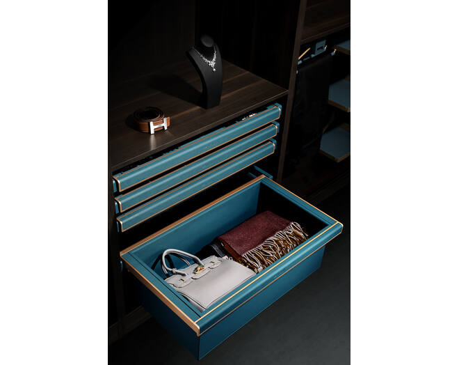 706054 B Series - Leather Clothes Basket (D) - 900mm, Brown