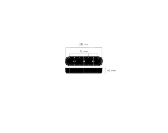 EU Plastic Back Box/4G/Round/45Mm Deep