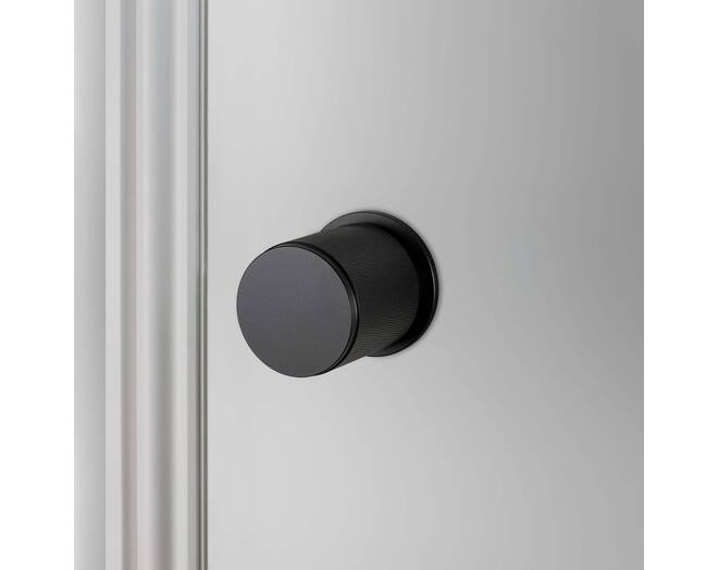 Door Knob Set/Cross/Black