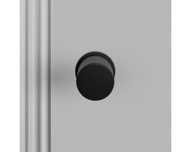 Door Knob Set/Cross/Black