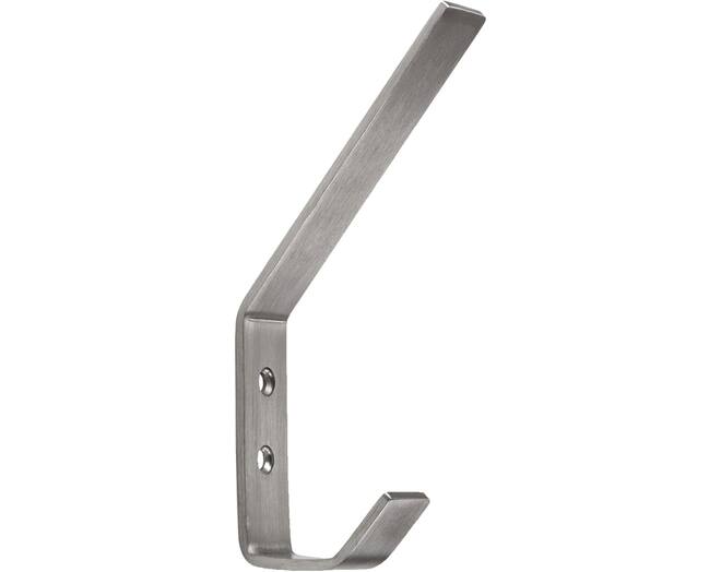 Hoed- en Jashaak RVS geborsteld 142x20mm