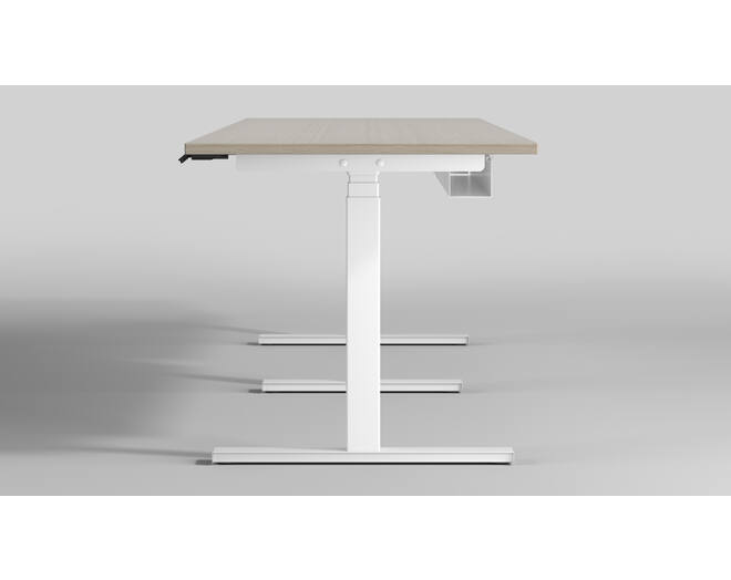 Milano Vergader voor een blad tot 4000mm. zilver RAL9006