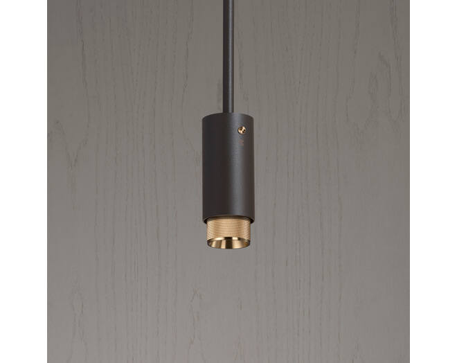 Exhaust Pendant/Cross/Graphite/Brass