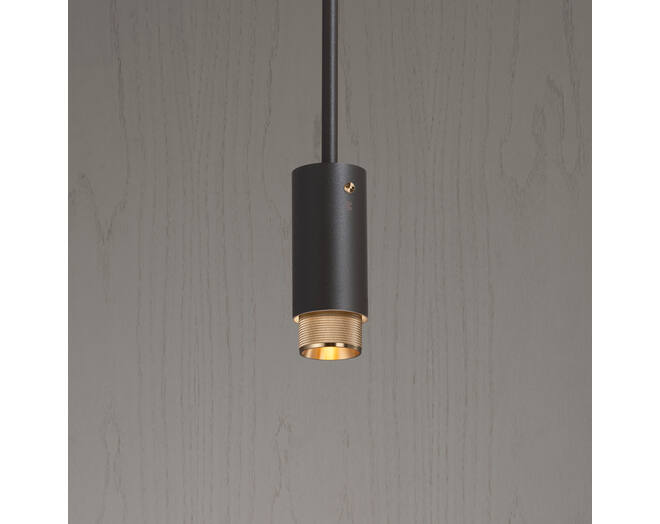 Exhaust Pendant/Cross/Graphite/Brass