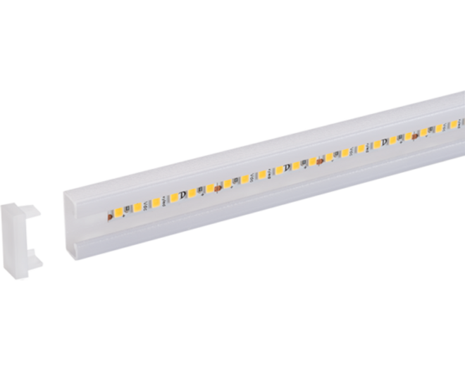 SUNUP LEDprofiel D-motion met eindkap Lengte: