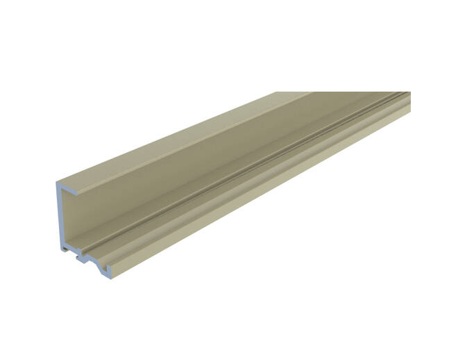Ocean 1 profielstrip grijs/champagne lengte 2500mm voor 18mm