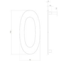 Huisnummer 0 150mm