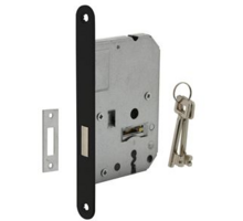 Woningbouw klavier kastslot 55 mm zwart