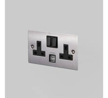 2G Socket + USB 3.1A/Steel