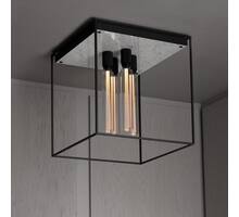 Caged Ceiling 4.0 - Polished White Marble/Buster Bulb Tube