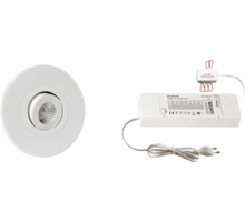 6x Monza rond wit + 6x verlengsnoer + ZigBee Driver 30W