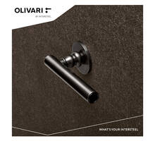 Olivari deurkruk Dolce Vita op rozet antraciet titaan PVD