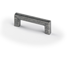 Greep SQUARE oud tin 146x12mm, hartmaat 128mm