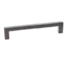 Greep 10x10mm hoh 192mm zwart gelakt totale lengte 202mm