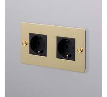 EU 2G Socket/Schuko Type F/Brass