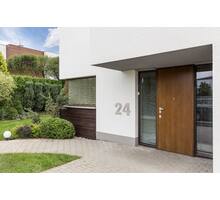 Huisnummer 0 XL hoogte 30cm RVS geborsteld
