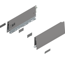 Merivobox zijkant M-hoogte, R+L, 270mm kleur: indium grijs