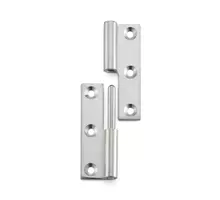 Paumelle RVS hoogte 50mm rechts, breedte 32mm (uitgeslagen)