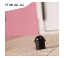 Deurstop met ring mat zwart