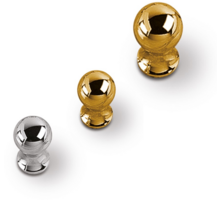 Knop METAL 872 verguld 13mm