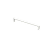 Greep mat wit 8.5x160mm, totale lengte 168.5mm, 28,5mm hoog
