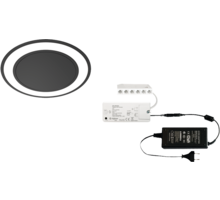 4 x Holl TH mat zwart 24V + Zigbee ontvanger + Driver 24W
