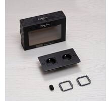 EU 2G Socket/Schuko Type F/Smoked Bronze