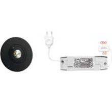 2x Monza rond  zwart + 2 x verlengsnoer + Driver