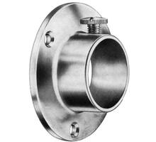 Roedehouder chroom voor roede 25mm, inclusief klemschroef