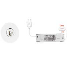 2x Monza rond  wit + 2 x verlengsnoer + Driver