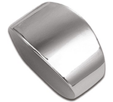 Knop METAL 883 glans chroom 30x19mm