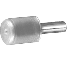 Glasplankdrager met huls, stift 3mm