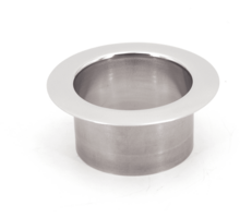 Afvaldoorlaat rond RVS glanzend, boormaat 58mm, geen deksel