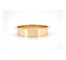 Afvaldoorlaat rond RVS goudkleur, boormaat 82mm, geen deksel