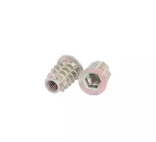 Rampabus conisch M6/12,5x16mm met rand, geel verzinkt, SW6