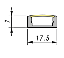 MC07 aluminium 24V Lengte: