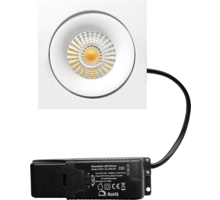 Cádiz kantelbare inbouw vierkant wit + Triac driver